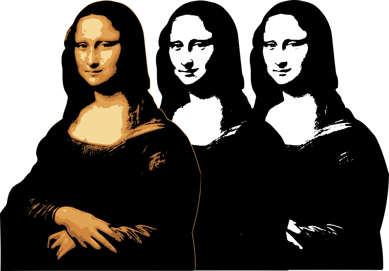 Painting of Mona Lisa