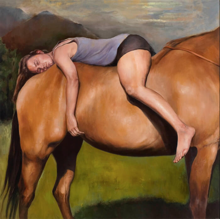 The Allure of Figurative Art: Rima Jabbur on Embodying the Canvas 8 rima jabbur horse